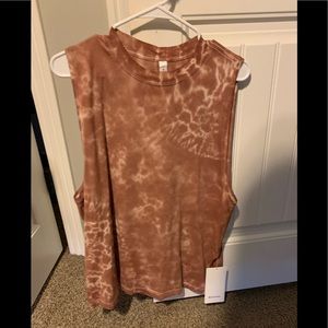 Tie dye lululemon muscle tank
